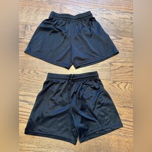 Score Youth Athletic Soccer Shorts Black Set of 2 Size XS